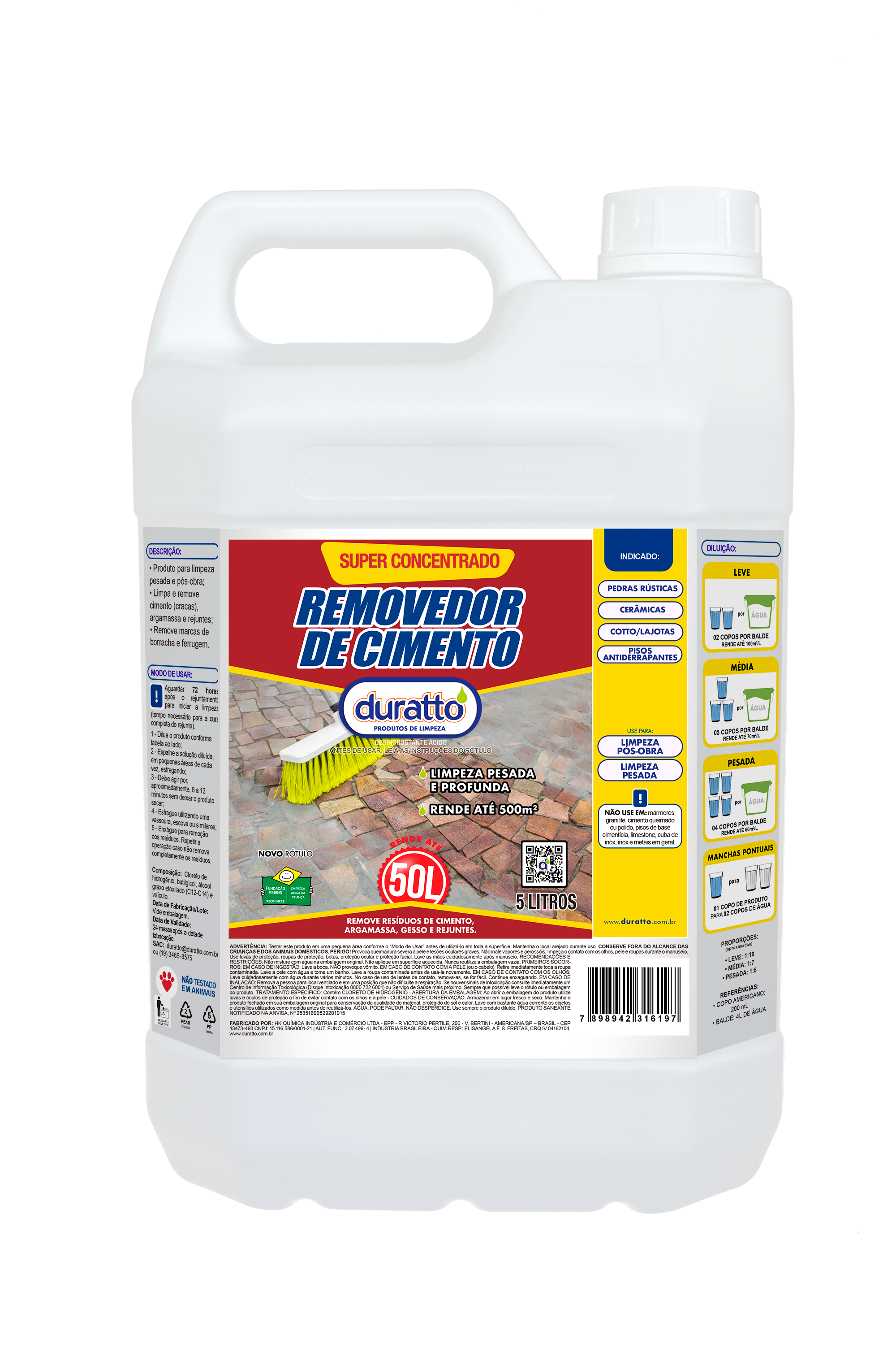 Removedor de Cimento 5L Slim5